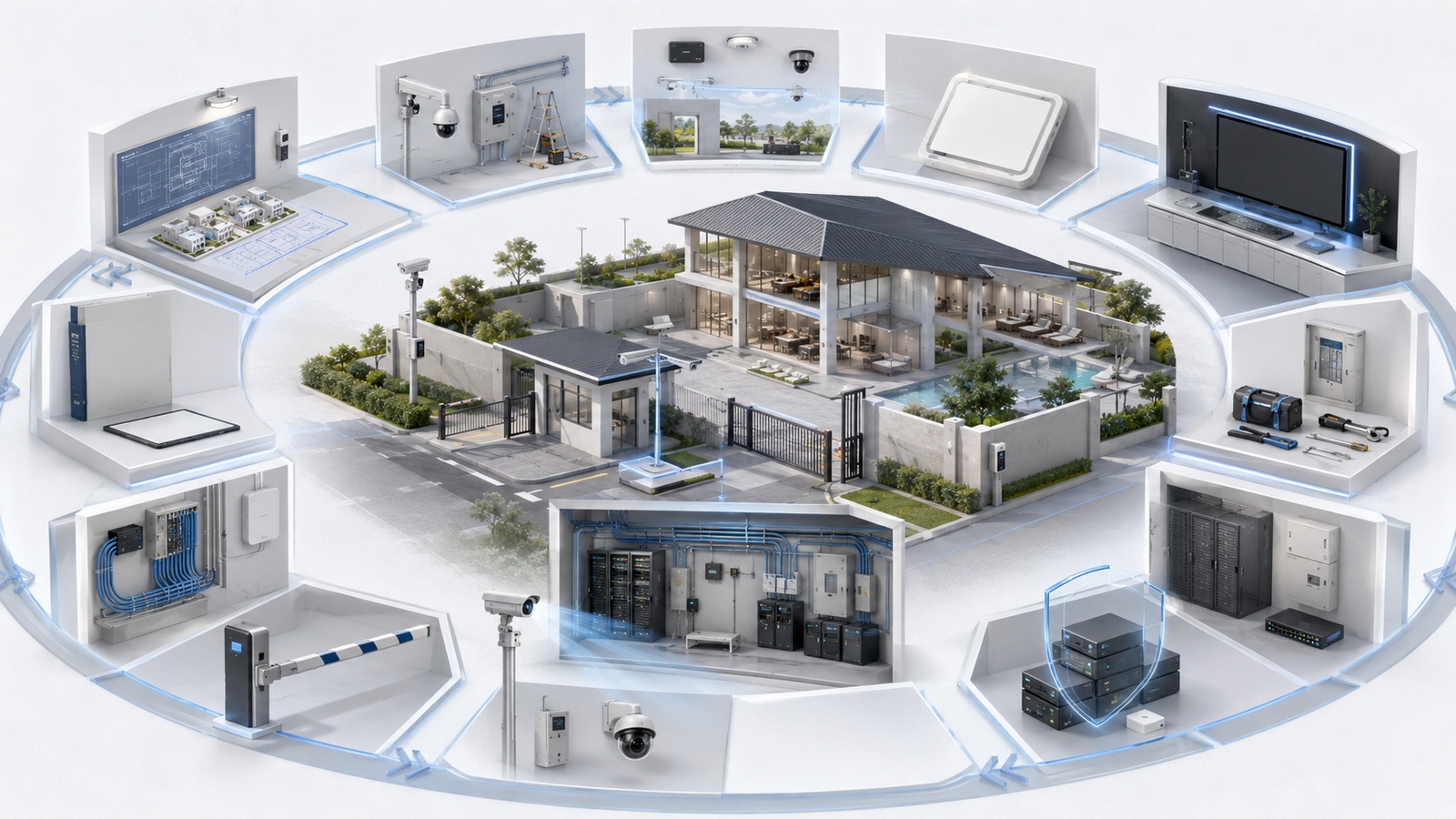 Coordinated property technology lifecycle covering planning, deployment, testing, documentation, monitoring, maintenance, changes, incidents, recovery, and improvement.